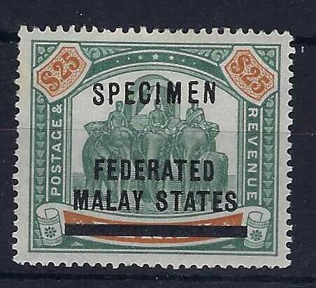 Image of Malaysia-Federated Malay States SG 26S LMM British Commonwealth Stamp